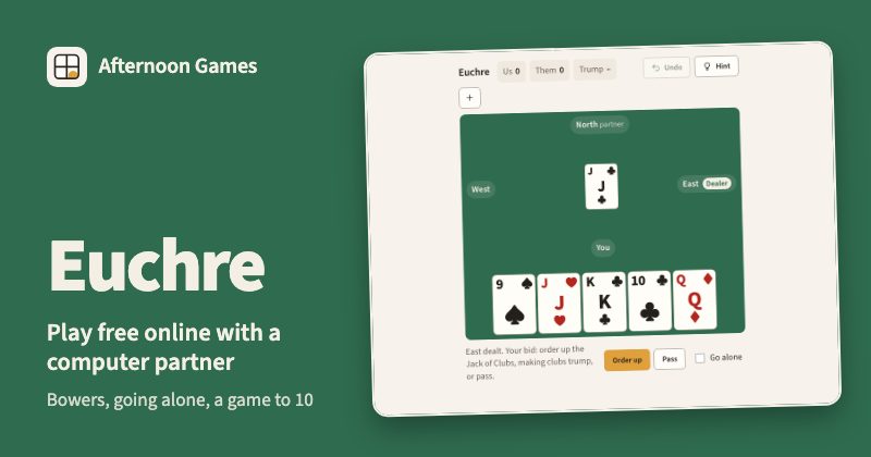 Euchre from Afternoon Games