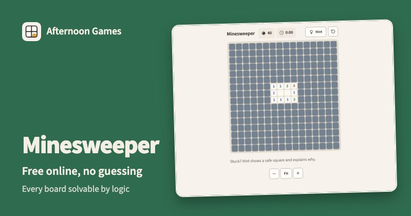 Minesweeper from Afternoon Games
